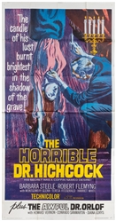 [MOVIE POSTER]. The Horrible Dr. Hichcock. Sigma III Corpo...