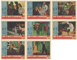 How to Make a Monster (1958) / Set Eight of Window Cards. A...