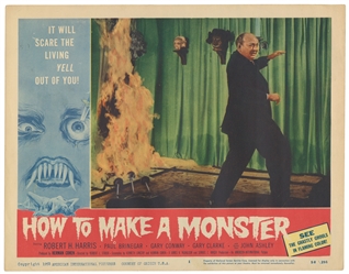 How to Make a Monster (1958) / Set Eight of Window Cards. A...