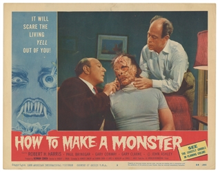 How to Make a Monster (1958) / Set Eight of Window Cards. A...