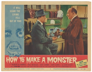 How to Make a Monster (1958) / Set Eight of Window Cards. A...