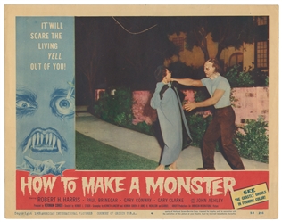 How to Make a Monster (1958) / Set Eight of Window Cards. A...