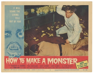 How to Make a Monster (1958) / Set Eight of Window Cards. A...