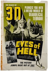 [MOVIE POSTER]. Eight B-Horror Film Posters Featuring Eyeba...