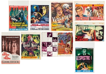 [MOVIE POSTERS]. Group of Eight Foreign Language Horror Fil...