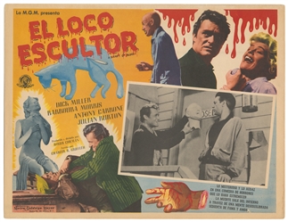 [LOBBY CARDS]. Group of Nearly 40 Shlock Horror Lobby Cards...