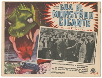 [LOBBY CARDS]. Group of Nearly 40 Shlock Horror Lobby Cards...