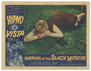 [LOBBY CARDS]. Group of Nearly 40 Shlock Horror Lobby Cards...