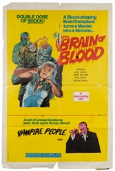 [MOVIE POSTER]. Three B-Horror Film Posters Featuring Vampi...