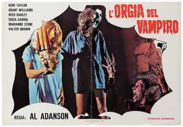 [MOVIE POSTER]. Three B-Horror Film Posters Featuring Vampi...