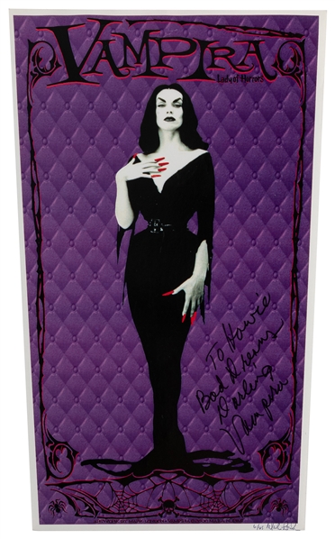 NURMI, Maila (American, 1922–2008). Vampira Signed and Insc...