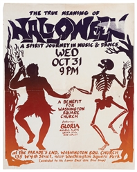 Group of Three Halloween Event Posters. Circa 1980s–1990s. ...
