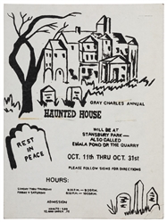 Group of Three Halloween Event Posters. Circa 1980s–1990s. ...