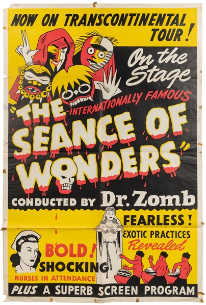 [SPOOK SHOW]. DR. ZOMB (Ormond McGill). Séance of Wonders C...