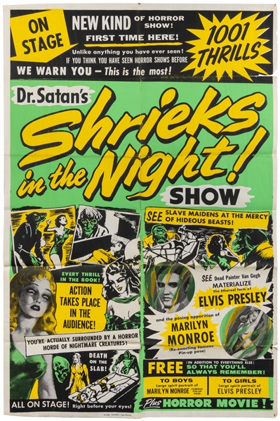 [SPOOK SHOW]. Dr. Satans Shrieks in the Night! Show. Balti...