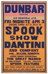 [SPOOK SHOW]. DANTINI, Vincent. Three Dantini “Master of Ho...