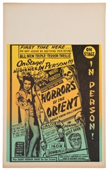 [SPOOK SHOW]. Two Window Cards / Horror of the Orient [and]...