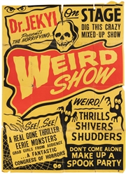 [SPOOK SHOW]. Three Spook Show Posters. Circa 1950s. Three ...