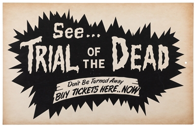 [SPOOK SHOW]. Trail of the Dead. N.p., n.d. [ca. 1967]. Sil...