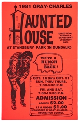 [SPOOK SHOW]. Pair of Posters Horror Film / Haunted House. ...