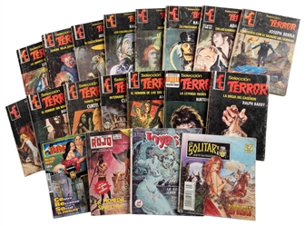 Group of 19 Spanish Language Horror Pulp and Comic Books. 1...