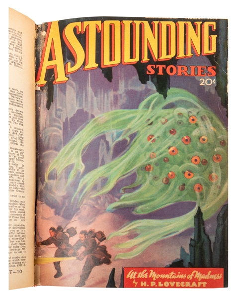 [H.P. LOVECRAFT]. Astounding Stories Jan–June 1936 Bound Vo...