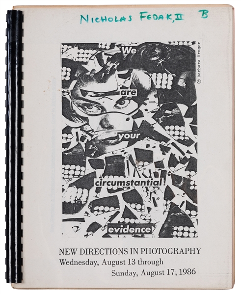 New Directions in Photography Workshop Handbook. August 13t...