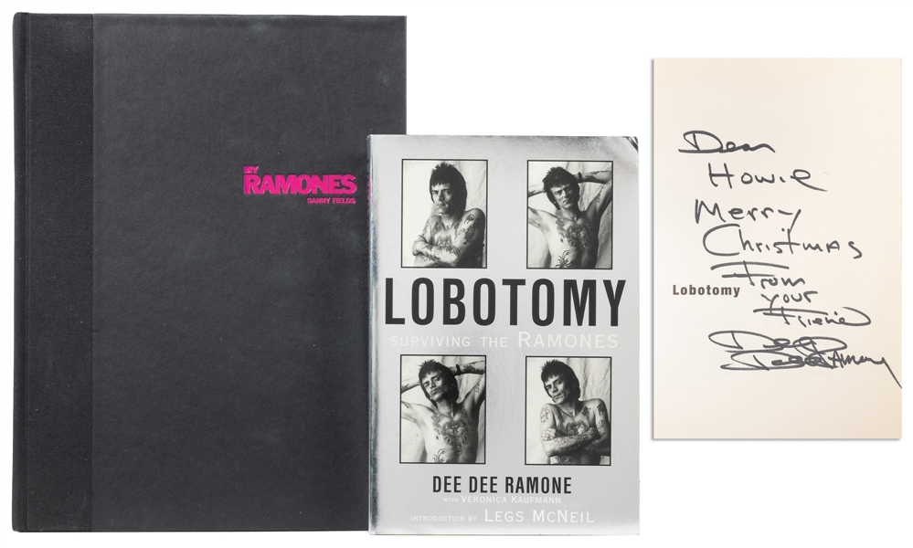 [PUNK ROCK]. Pair of Signed Books About The Ramones, Includ...