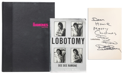 [PUNK ROCK]. Pair of Signed Books About The Ramones, Includ...