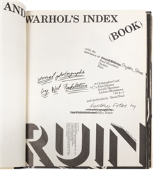 WARHOL, Andy (American, 1928–1987). Andy Warhol's Index (Bo...