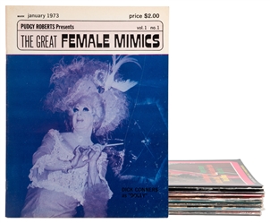 [DRAG]. Nine Issues of Female Mimics. New York: [various pu...