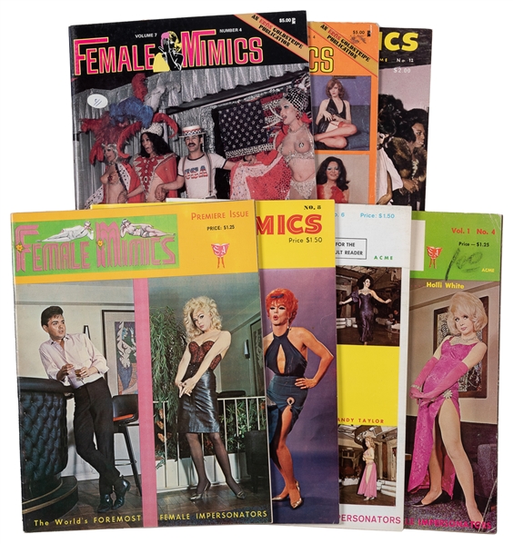 [DRAG]. Seven Issues of Female Mimics. New York: Selbee Ass...