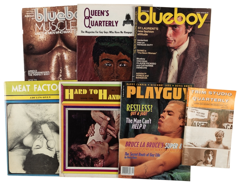 [GAY INTEREST]. Group of 7 Assorted Magazines. [V.p., ca. 1...