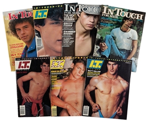 [GAY INTEREST]. Group of 7 Issues of In Touch for Men Magaz...