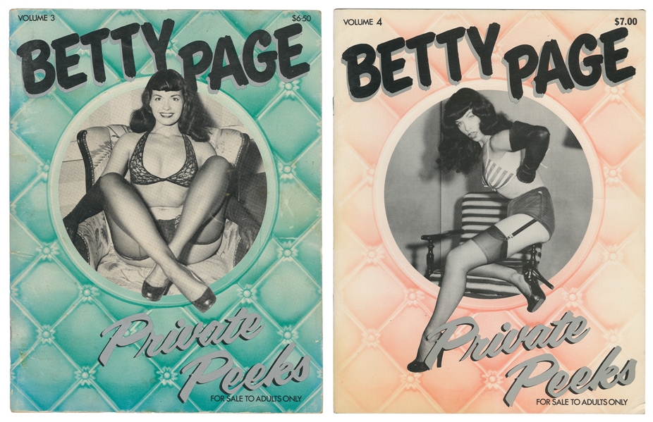 [CHEESECAKE]. [PAGE, Bette]. Betty Page - Private Peeks. Vo...