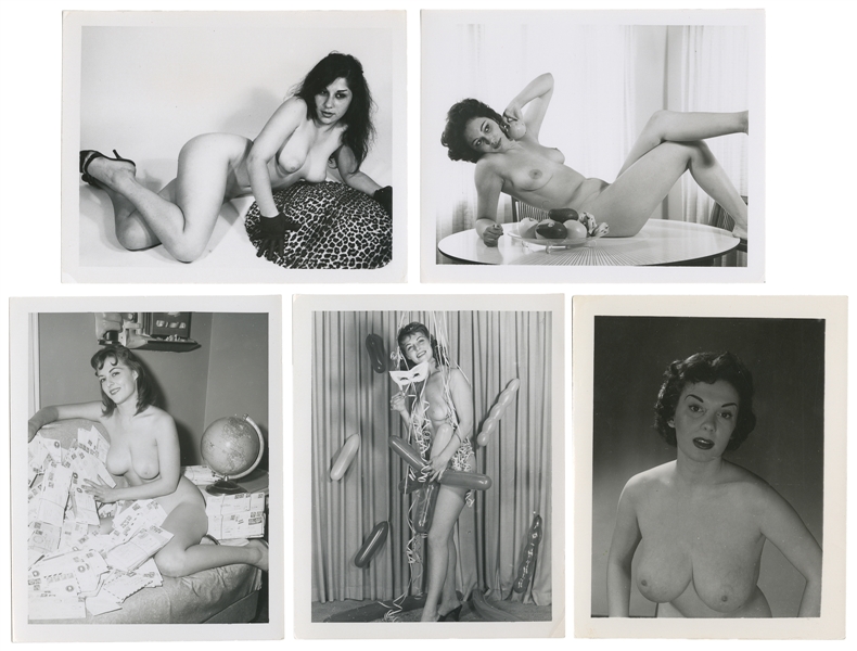 [CHEESECAKE]. Group of 170 Female Nude Pin-up Style Photogr...