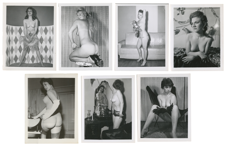 [CHEESECAKE]. Group of 116 Female Nude Pin-up Style Photogr...