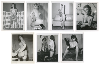 [CHEESECAKE]. Group of 116 Female Nude Pin-up Style Photogr...