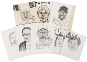 [CRIME]. Collection of Forensic Artist Facial Composite Ske...