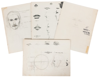 [CRIME]. Collection of Forensic Artist Facial Composite Ske...