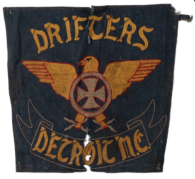 [MOTORCYCLE CLUB]. Motorcycle Club Patch / Drifters, Detroi...