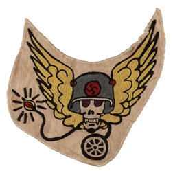 [MOTORCYCLE CLUB]. Motorcycle Club Patch / Nazi Skull. 1960...