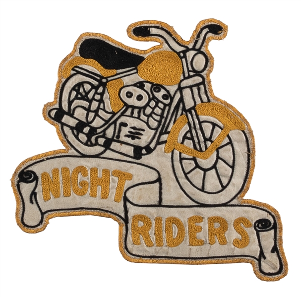 [MOTORCYCLE CLUB]. Motorcycle Club Patch / Night Riders. 19...