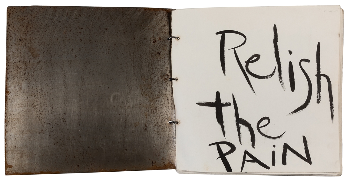 [PIERCING]. Relish the Pain. Artists book consisting of ei...