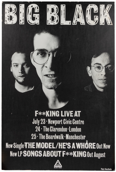 Big Black F**king Live / Owned by Steve Albini. 1987. Offse...