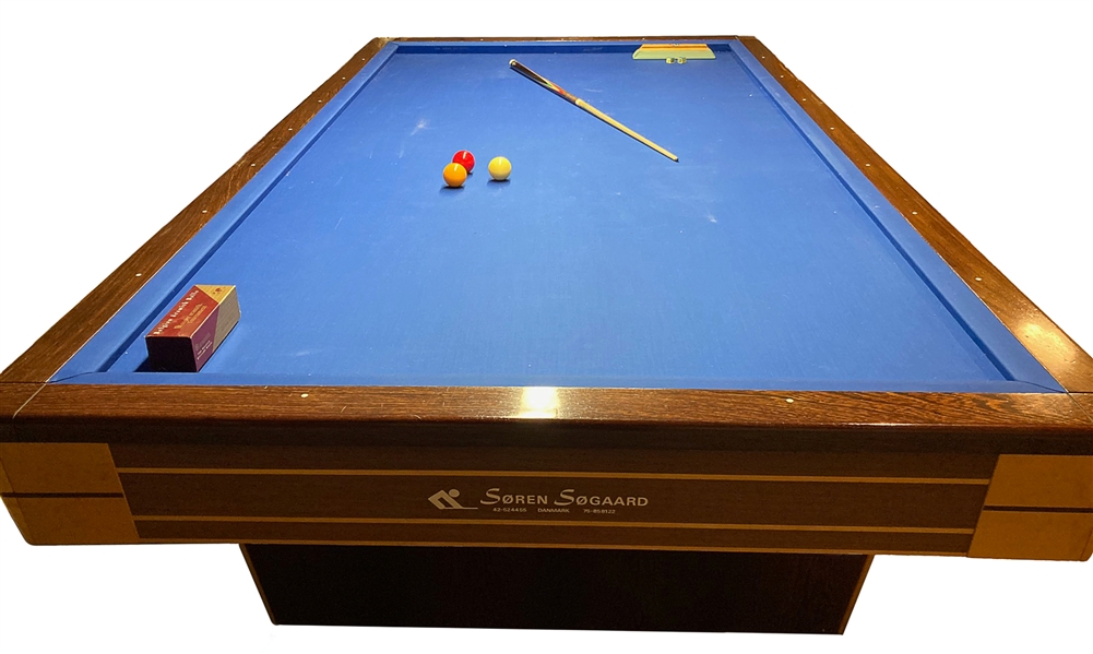 Soren Sogaard Billard Table / Owned by Steve Albini. 1990s....