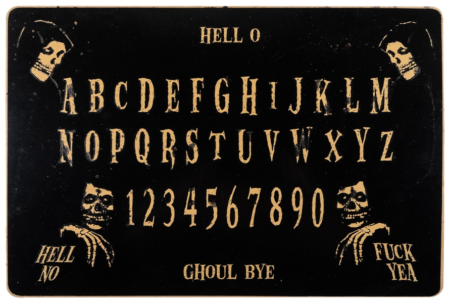 [OUIJA BOARDS]. Official Misfits Supernatural Board. Los An...