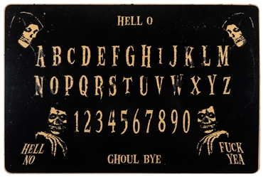 [OUIJA BOARDS]. Official Misfits Supernatural Board. Los An...