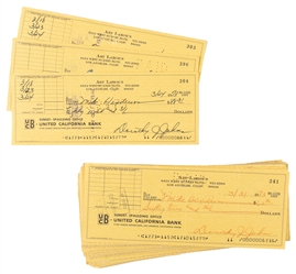 LABOE, Art (1925–2022). Nearly 150 Signed Checks from Art L...