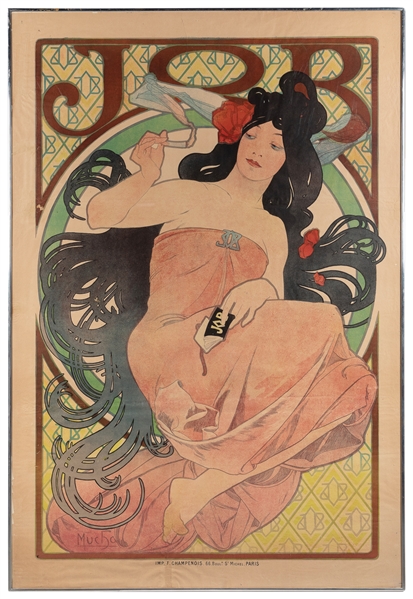  MUCHA, Alphonse (1860 – 1939). Job. 1898. Paris: F. Champen...